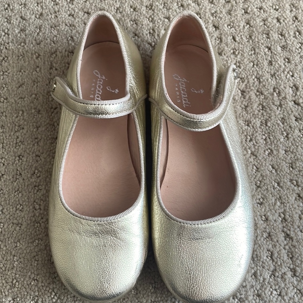 Jacadi gold Maryjane girls shoe size 29 (us size 12)